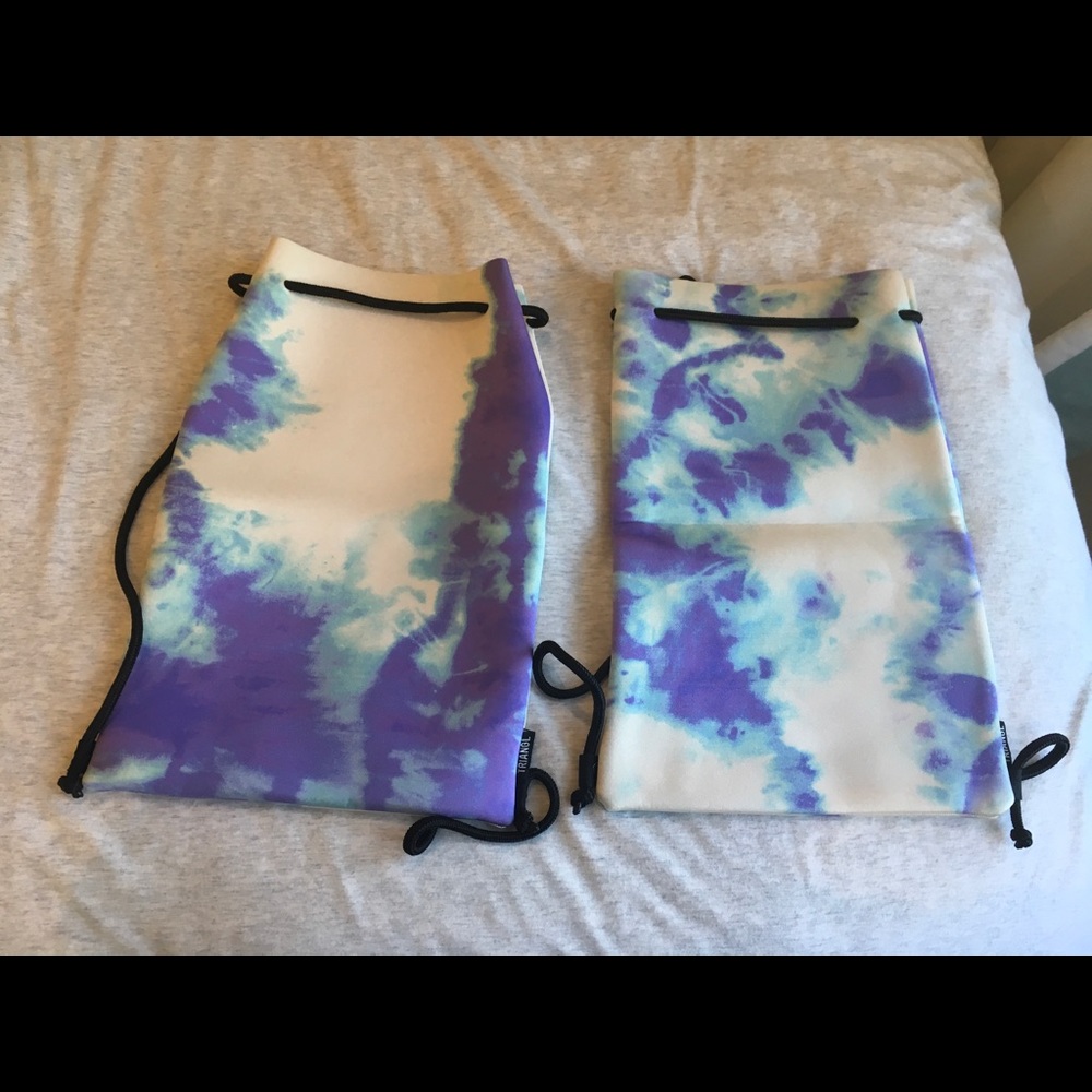 Two Triangl Neoprene Tie Dye Backpacks